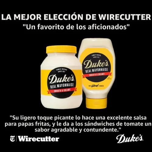 Vista 3 de Duke’s Mayonesa Real Botella Exprimible - Sabor Original Suave y Cremoso, 18 Onzas (Paquete de 1)