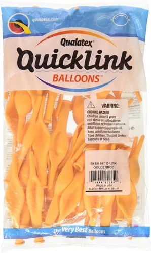 Vista 5 de Qualatex PIONEER BALLOON COMPANY 90267 QUICKLINK-GOLD, 6 pulgadas, 1 unidad (paquete de 1)