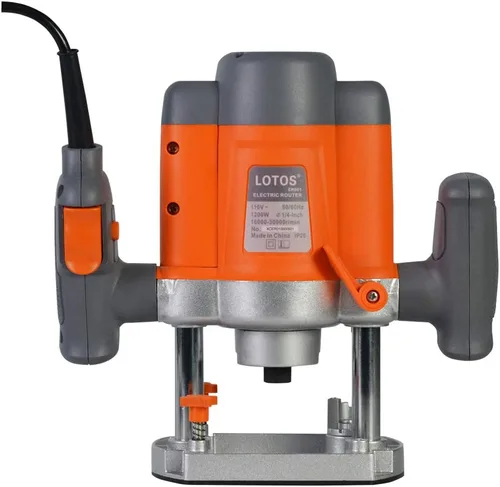 Vista 9 de Lotos ER001 Enrutador Eléctrico de Inmersión para Madera con Borde, 110/120V