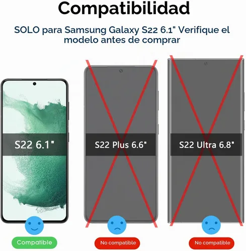 Vista 2 de amFilm Protector de pantalla de privacidad para Samsung Galaxy S22 0.18 oz de 6.1 pulgadas con 2 protectores de lente de cámara, antiespía