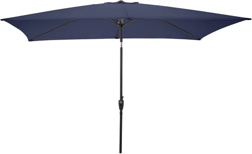 Vista 9 de Rectangular Patio Umbrella - 10ft Easy Crank Sun Shade with Push Button Tilt for Outdoor Furniture, Deck, Yard, or Pool by Pure Garden