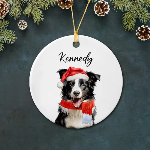 Vista 26 de Bichon Frise - Adorno de cerámica de Navidad 2025, adornos personalizados de Bichon Frise regalos para los amantes de los perros, bonito adorno