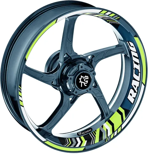 Vista 11 de KETABAO Paquete de calcomanías para llantas de rueda de 17 pulgadas compatibles con ZX10R ZX10RR ZX6R 636 Z900 Z1000 Z650 Ninja 400 18 19 azul
