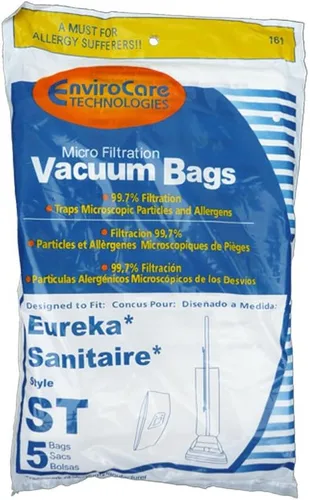 Vista 3 de EnviroCare Bolsas de vacío de micro filtración de repuesto para Eureka Sanitaire Tipo ST Uprights 40 bolsas