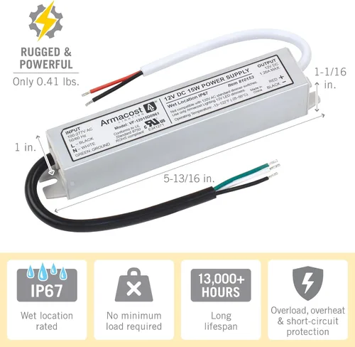 Vista 5 de Armacost Lighting Conductor mojado estándar 12V DC 810153 de la ubicación LED de 15 vatios