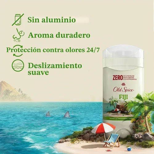 Vista 2 de Old Spice Fresh Collection Fiji - Desodorante aromático de 3 onzas (paquete de 2)