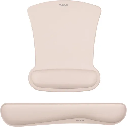Vista 17 de MOSISO Juego de Reposamuñecas para Teclado y Mouse, Alfombrilla Ergonómica con Base Antideslizante para Alivio del Dolor en Casa/Oficina y Escritura