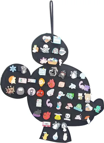 Vista 11 de Organizador Colgante de Broches Exhibidor de Alfileres Esmaltados Exhibidor de Broches Linda Forma de Dibujos Animados Soporte de Almacenamiento