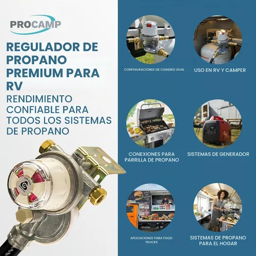Vista 6 de Cavagna Kosan 924N - Regulador de propano RV para remolque de RV