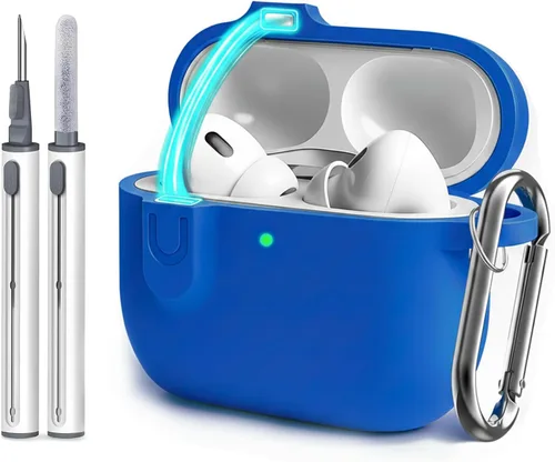 Vista 14 de Funda compatible con AirPod Pro 3 con kit de limpieza, color negro A4-magnético negro