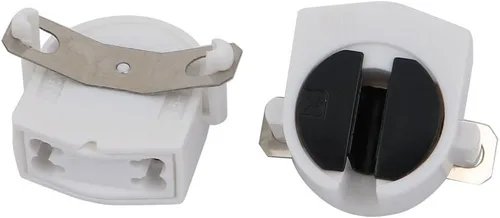 Vista 3 de uxcell 30 unids T5 luz fluorescente titular G5 base única cabeza lápida lámpara socket AC 500 V 2A para tubo fluorescente LED