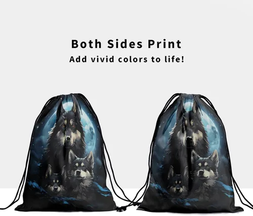 Vista 94 de Bolsa de agarre de gimnasia de piel de animal, bolsa de gimnasia con cordón ajustable, bolsa de cuerda para fauna silvestre, Mariposas Galaxy