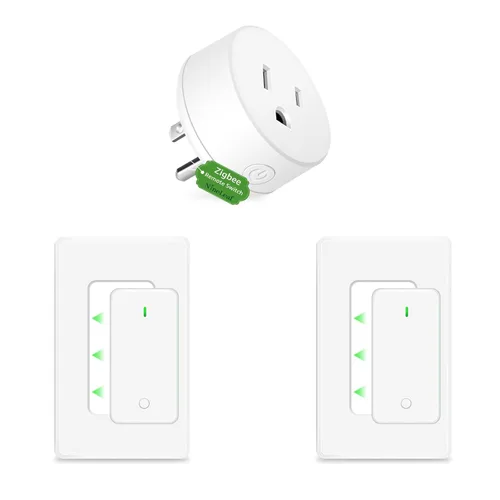 Vista 94 de NineLeaf - Enchufe de salida de control remoto, interruptor de luz de encendido y apagado inalámbrico desmontable 500FT Light Plug Decorator
