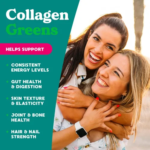 Vista 7 de Simply Blossom Nutrition - Verduras diarias y superalimentos en polvo + colágeno + probióticos para la salud digestiva de las mujeres y alivio