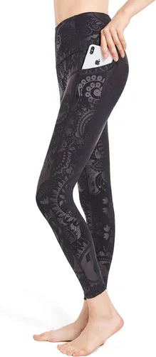 Vista 2 de DOVPOD - Leggings de yoga con estampado de cintura alta para mujer