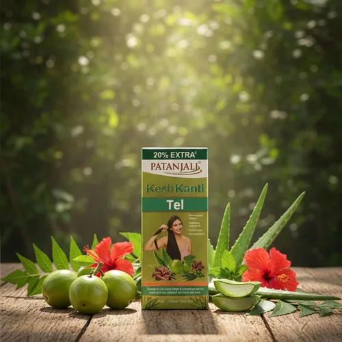 Vista 5 de Patanjali Kesh Kanti - Aceite para el cabello, 4.05 fl oz, paquete de 2