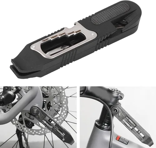 Vista 4 de Ratchet Wrench and Tire Lever Kit,Portable Bike Repair Tool Kit Bike Multitool Cycling Tool Kit for Bike Enthusiasts and Professional Repairers