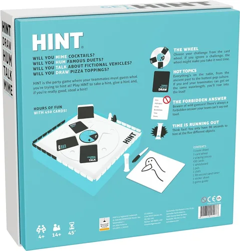 Vista 3 de Bezzerwizzer HINT - Juego de fiesta (edición estadounidense), un divertido y creativo juego de insinuaciones para horas de risa y entretenimiento.