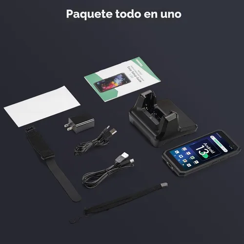 Vista 9 de SVANTTO Escáner de código de barras Android 13 con cargador de muelle, motor de escaneo de código de barras 1D/2D/QR, 4+64GB, Bluetooth 5.1, WiFi-6