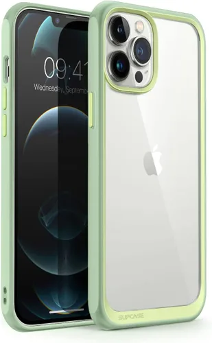 Vista 11 de SUPCASE Unicorn Beetle Style Series - Funda para iPhone 13 Pro Max (versión 2021) 6.7 pulgadas, funda protectora híbrida transparente (negro)