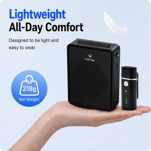 Vista 9 de Voice Amplifier with Bluetooth & Wireless Lavalier Microphone B006 15W