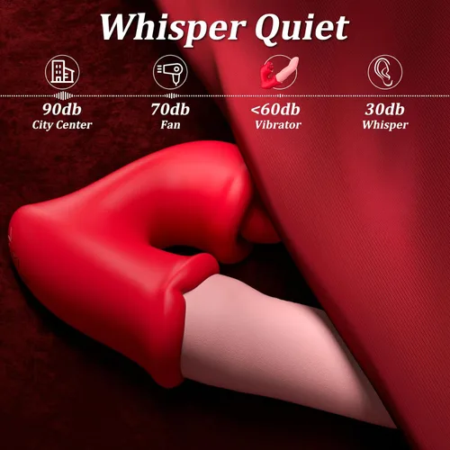 Vista 5 de Juguetes sexuales para adultos para mujeres, consolador en forma de dedo con 10 modos de oscilación, lamer y vibración, empuje de anillo deslizante