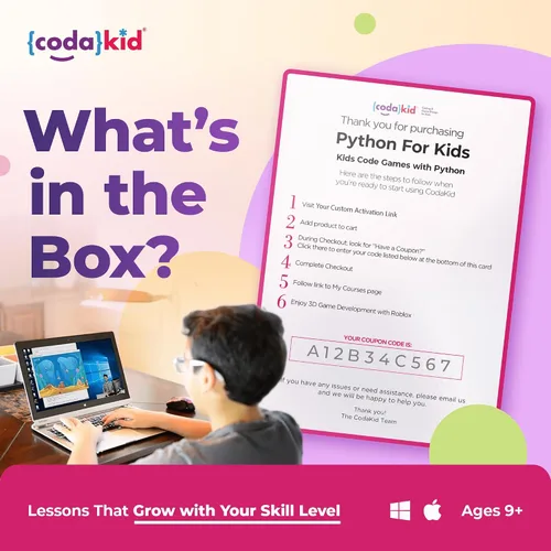 Vista 3 de Python for Kids, Award-Winning STEM Courses, Coding for Kids, Ages 10+ with Online Mentoring Assistance, Learn Computer Programming and Code Amazing