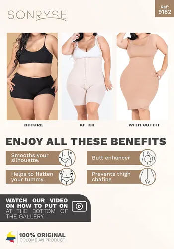 Vista 5 de Sonryse Women Postpartum Girdle Reducing and Shaping Fajas Moldeadoras