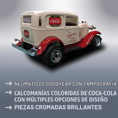 Vista 3 de MPC 1932 Ford Sedan Delivery Coca Cola - Kit de modelo de coche de plástico a escala 1:25, negro