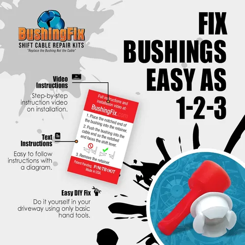 Vista 3 de Bushing Fix TB1KIT9 repuesto de bujes – kit de reparación de bujes de cambio de transmisión
