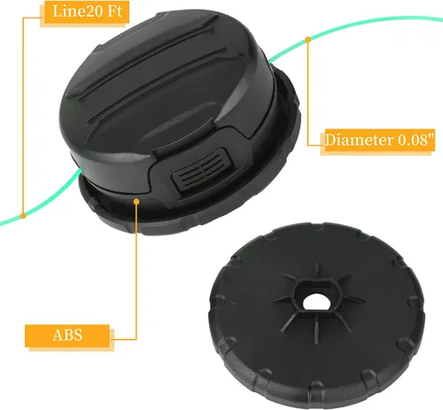 Vista 4 de DWO1DT995 - Cabezal de repuesto compatible con Dewalt DCST920 DCST922 DCST970 DCST990 DCST925, cabezal de repuesto con línea preenrollada de 0.080