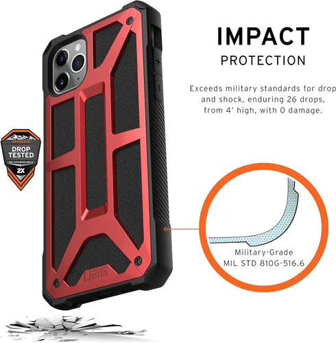 Vista 4 de URBAN ARMOR GEAR UAG - Funda para iPhone 11 Pro Max [pantalla de 6.5 pulgadas] Funda para iPhone 11 Pro Max (pantalla de 6.5 pulgadas) Monarch