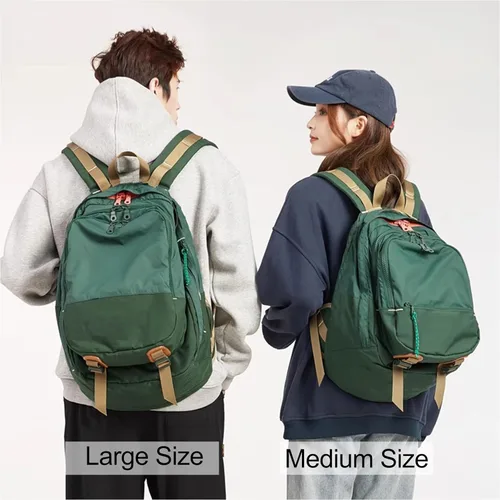 Vista 7 de DORIS&JACKY UNISEX - Mochila campus de gran capacidad, mochila informal de viaje para mujer (grande, verde)