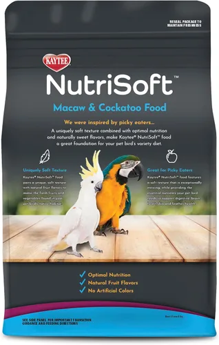 Vista 9 de Kaytee Nutri Soft Pet - Alimento para pájaros de guacamayo y cacatúa, 3 libras