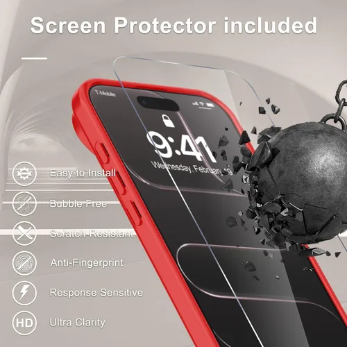 Vista 1624 de Funda para Google Pixel 10 Pro XL, cubierta magnética mate, color negro Fit for MagSafe, Screen Protector included, Shockproof Military Grade