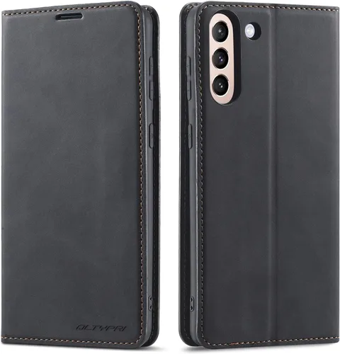 Vista 12 de QLTYPRI Funda tipo cartera para Samsung Galaxy S20 FE, 3 tarjeteros, color verde Funda de piel sintética de alta calidad, cierre magnético