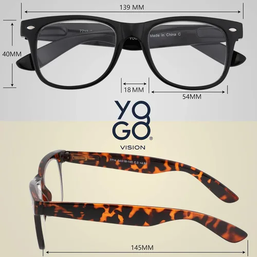 Vista 3 de Yogo Vision Magnifying Glasses for Reading, High Magnification One Power Magnifier Readers