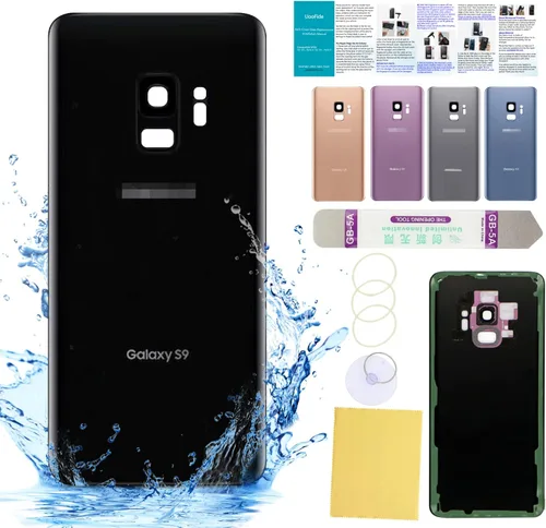 Vista 31 de Compatible con Samsung Galaxy Note 8 - Carcasa trasera de repuesto de cristal de 6.3 pulgadas, SM-N950, todos los portadores con manual de Negro