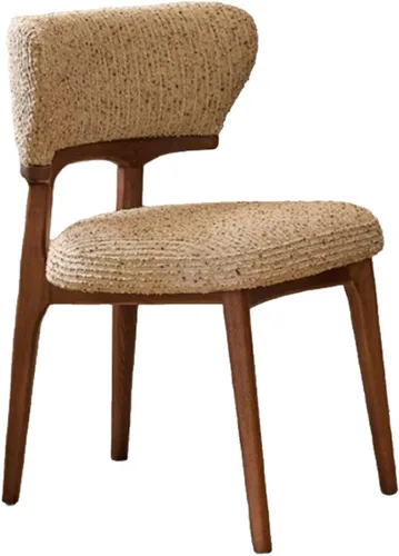 Vista 21 de Sillas de comedor retro, juego de sillas de comedor de madera, silla de cocina tapizada, silla de tocador de recepción, asiento sin brazos