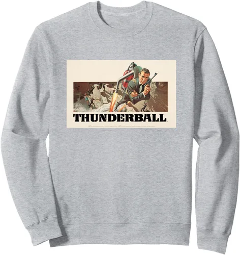 Vista 3 de Official James Bond 007 Sudadera Thunderball, Negro