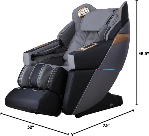 Vista 3 de Osaki Ador Allure 3D Zero Gravity Ergonómico SL-Track Silla de masaje inteligente con control de voz - Negro y carbón