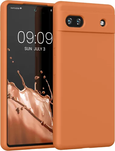Vista 177 de kwmobile Funda Compatible con Google Pixel 6 Pro - Funda de Teléfono de Silicona TPU con Acabado Suave - Azul Caribe