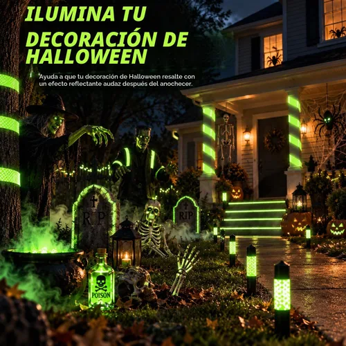 Vista 4 de SWRT Cinta Reflectante de 2 Pulgadas X 30 Pies para Exteriores Impermeable DOT-C2 Resistente a la Decoloración Verde Fluorescente Reflectante
