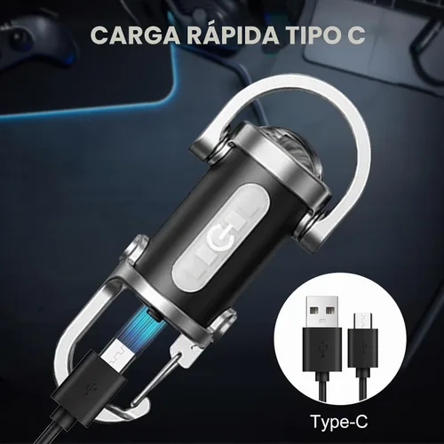 Vista 7 de Paquete de 2 Linternas Recargables para Llavero, Mini Linterna para Llavero EDC con 6 Modos de Luz Impermeable, Luz de Bolsillo Compacta COB