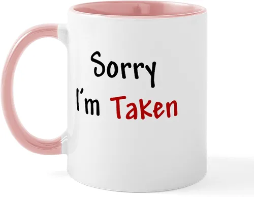 Vista 31 de CafePress Sorry I'm Taken - Taza de café y té, S, Blanco