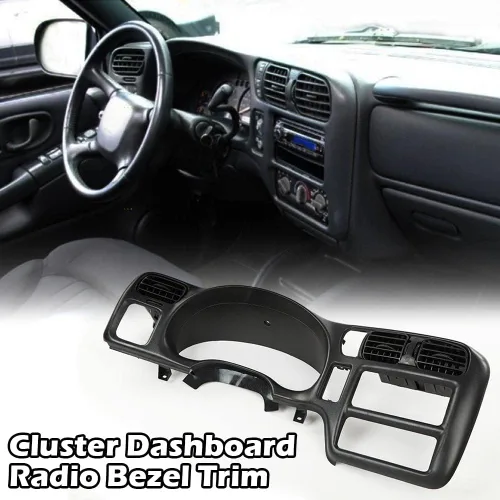 Vista 9 de CROSSDESIGN - Cubierta para tapa de tablero de instrumentos con borde de bisel de radio, borde negro para tablero no apto Compatible con Blazer