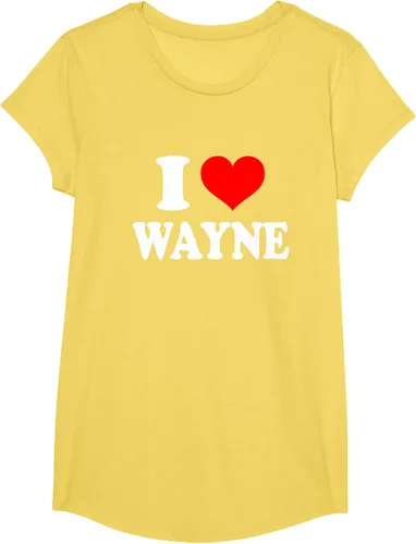 Vista 34 de Wayne - Camiseta I Heart Wayne - I Love Wayne, Negro, S