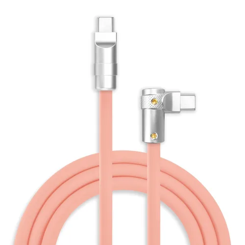 Vista 41 de chubbycable FlexElbow - Cable de carga rápida de 90 grados y 240 W, cable USB C en ángulo recto, cable de carga de silicona compatible con iPhone
