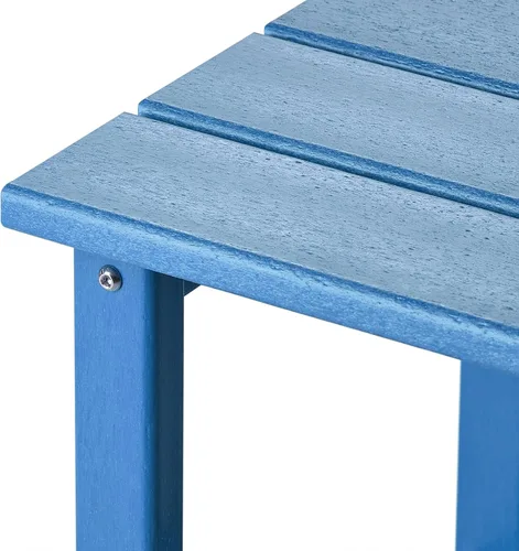 Vista 10 de WestinTrends Malibu - Mesa auxiliar cuadrada para exterior para silla Adirondack, azul pacífico Versatile Patio Accent Table Suitable for Indoor
