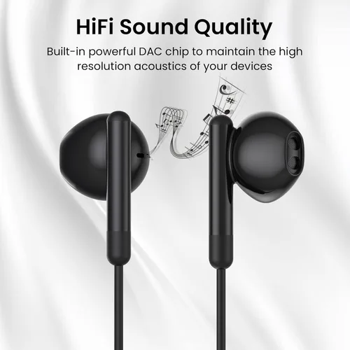 Vista 6 de Auriculares USB C para iPhone 17 16 15 Pro Max Plus iPad Pro USB C Auriculares con micrófono Control de volumen USBC auriculares con cable USB tipo